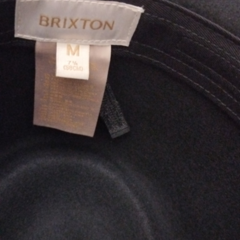 Brixton Joanna Australian WOOL Felt Fedora Packable Hat Adjustable, Black NEW - Picture 4 of 12